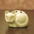 【中古】Tiffany（ティファニー）小猫ポプリホルダー(香炉) 磁器 tf-73