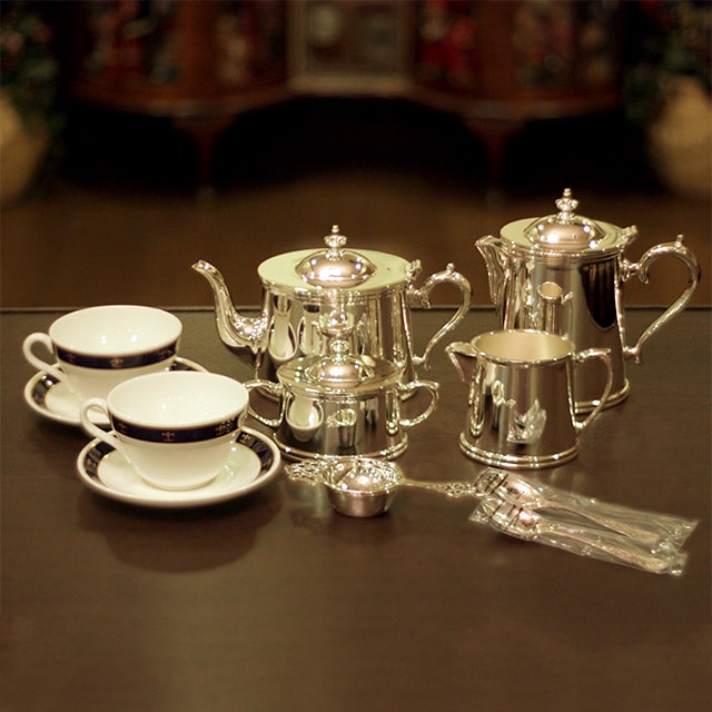 【新品未使用】The Savoy Hotel style サヴォイホテル スタイル アフタヌーンティーセット SV-13【イギリス製】【シルバープレート】