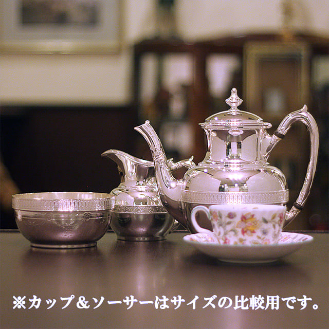 【中古】Tiffany（ティファニー）家庭用3点ティーセット　tf-102【アンティーク】【アメリカ製】【シルバープレート】