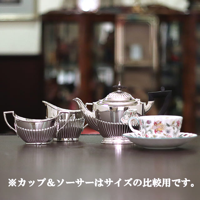 【中古】Tiffany（ティファニー）家庭用3点ティーセット　tf-110【アンティーク】【アメリカ製】【シルバープレート】