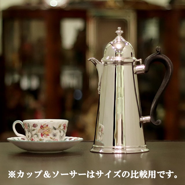 【中古】Tiffany（ティファニー）家庭用コーヒーポット　tf-111【アンティーク】【アメリカ製】【シルバープレート】