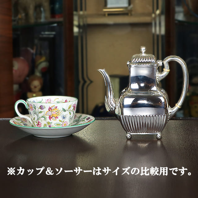 【中古】Tiffany（ティファニー）家庭用コーヒーポット　tf-130【アンティーク】【アメリカ製】【シルバープレート】