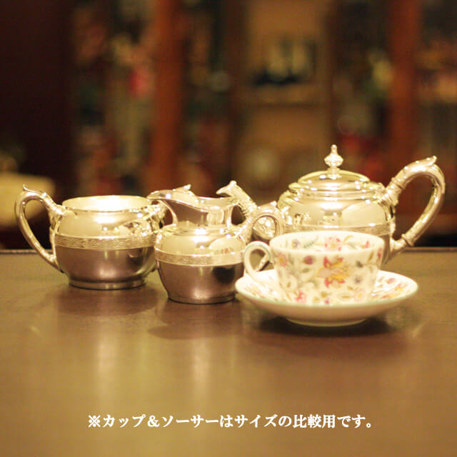 【中古】Tiffany（ティファニー）家庭用3点ティーセット　tf-55【アンティーク】【アメリカ製】【シルバープレート】
