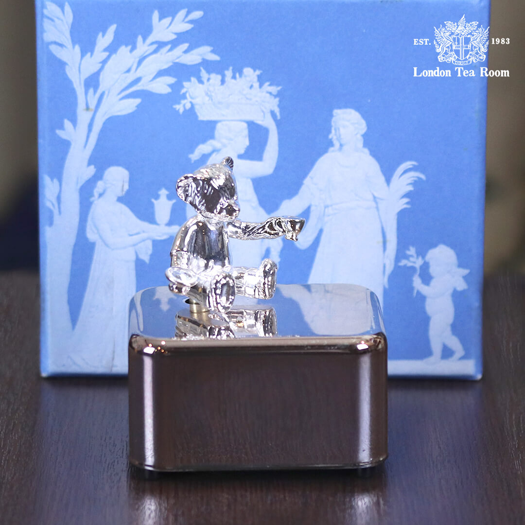 【中古】WEDGWOOD(ウェッジウッド) ロンドンベア オルゴール w-031 箱付き 【アンティーク】【イギリス製】《2025/4/3掲載》