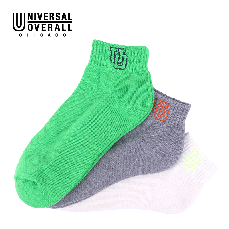 UNIVERSAL OVERALL メンズ 3Pソックス LU-336