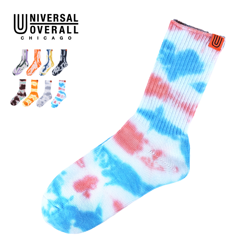 UNIVERSAL OVERALL レディースソックス ムラ染メリブクルー LU-401B