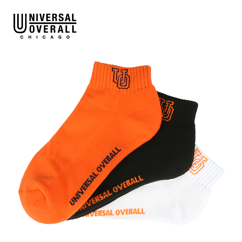 UNIVERSAL OVERALL レディース3Pソックス サイドUOロゴ LU-621