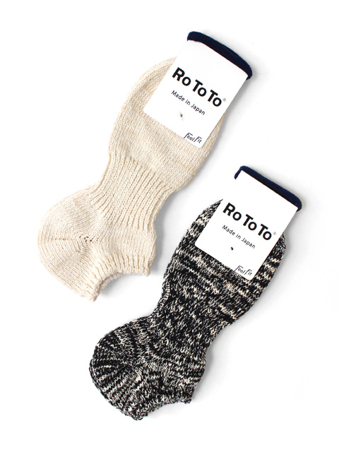 RoToTo　LOW GAUGE SLUB SOCKS SHORT（ショート）