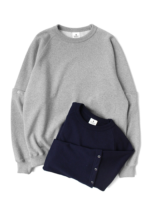【50%OFF】BAMBOO SHOOTS DETACHABLE SLEEVE CREWNECK SWEAT SHIRT