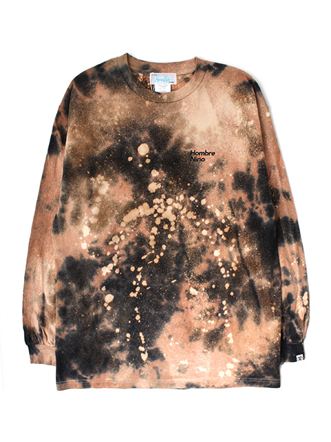 Hombre Nino　L/S PRINT TEE -TYE DYE- Tie dye by D.Y.E