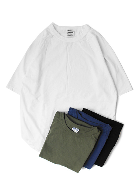 WALLA WALLA SPORT　1/2 SLEEVE LOOSE BASEBALL TEE  -Bespoke Model-
