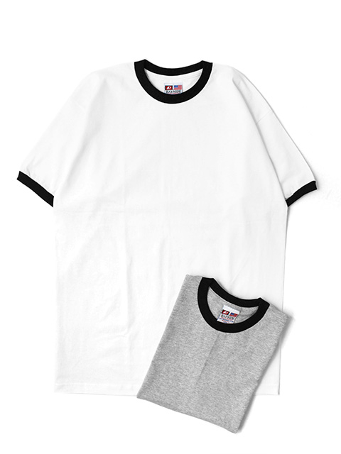 BAYSIDE MADE IN USA 6.1 OZ UNISEX RINGER CREW
