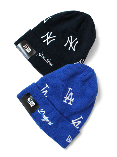 NEW ERA　Basic Cuff Knit MLB Allover