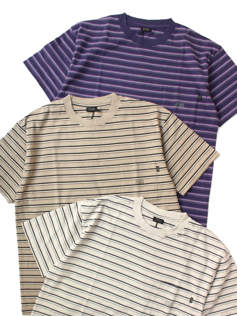 SEDAN ALL-PURPOSE　Striped S/S Pocket Tee