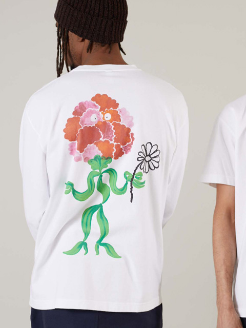 Reception　L/S TEE B-FLOWER