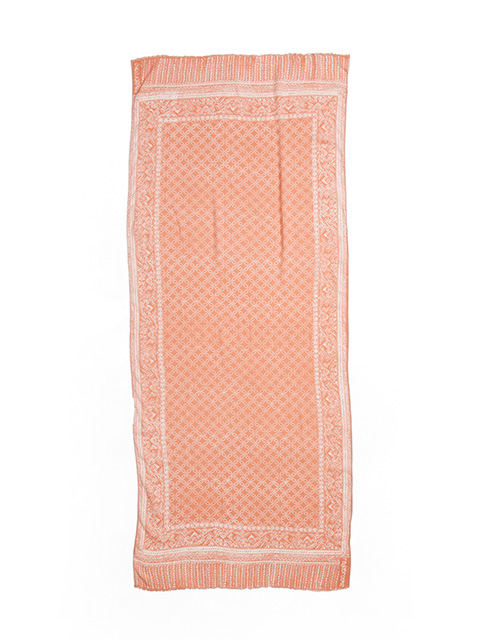 rajabrooke　BATIK WAU STOLE -SALMON PINK-