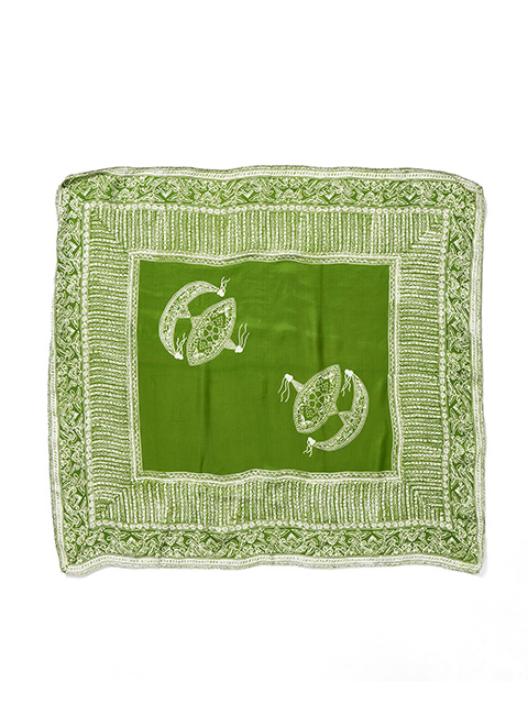 rajabrooke　BATIK WAU SCARF -LT.HIJAU-