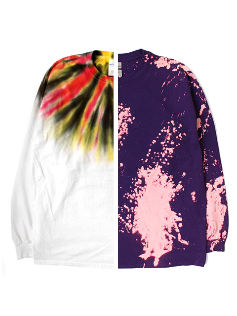 Tie Dye　L/S TEE（長袖）-Pur/ORG-