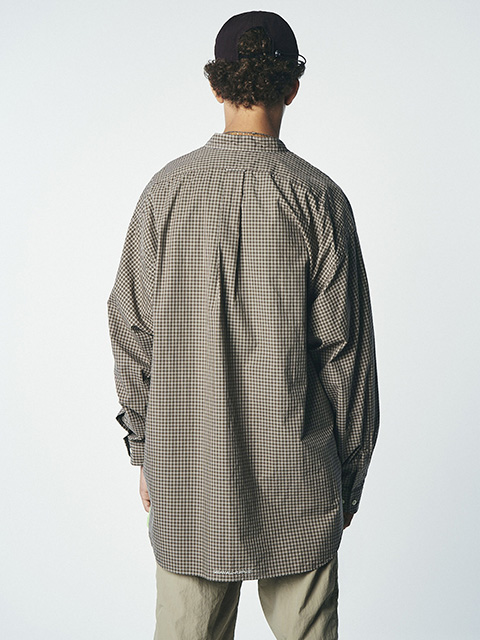 SEDAN ALL-PURPOSE Organic Cotton Stand Collar Shirt