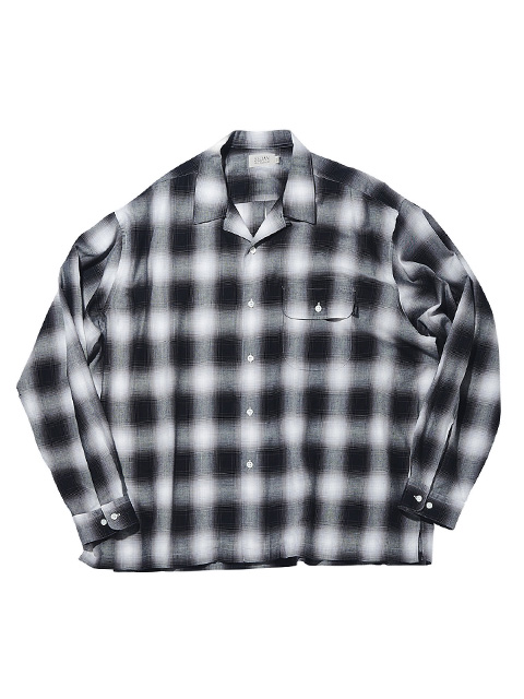 SEDAN ALL-PURPOSE　Ombre Plaid Open Collar Shirt