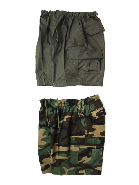 パンツ oddment Custom BDU SHORTS OVERDYED BLACK オッドメント( oddment ) CUSTOM BDU SHORTS OVER DYED / 米軍
