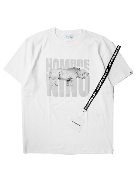 Hombre Nino　S/S PRINT TEE -RINOCEROS-