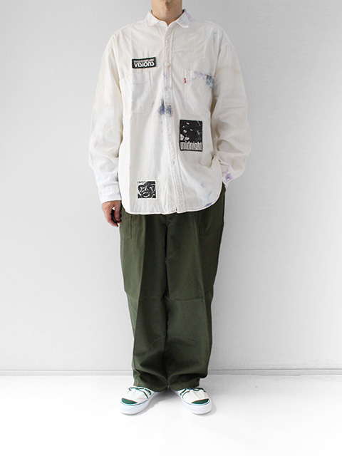 oddment CUSTOM FATIGUE EASY PANTSオリーブ