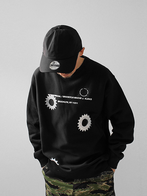 NOTHIN'SPECIAL x BROOKLYN MACHINE WORKS GANGSTA CREWNECK