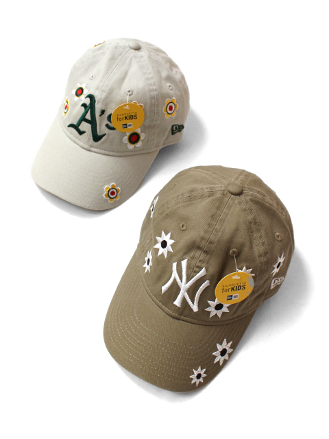 【20%OFF】【YOUTH】NEW ERA　Youth 9TWENTY MLB Flower Embroidery