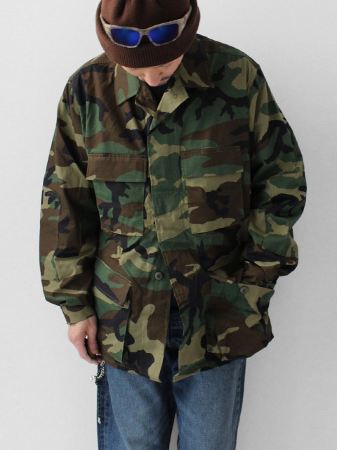 Deadstock】80s MILITARY SURPLUS BDU WOODLAND CAMO JACKET