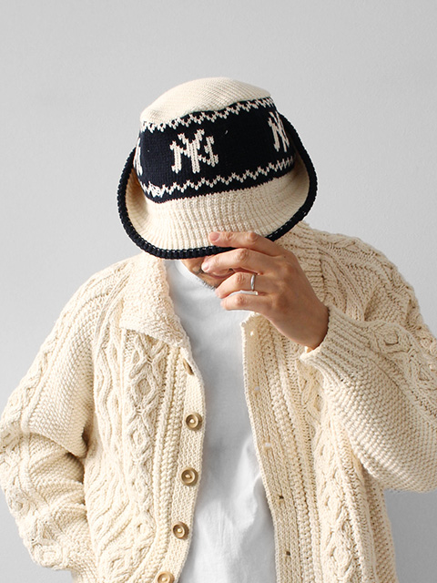 NEW ERA KNIT BUCKET min-nano ヤンキース NEW ERA KNIT BUCKET NYY Powered by GORO NAKATSUGAWA (min