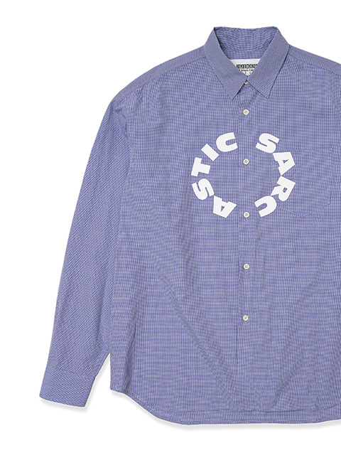 Hombre Nino x SARCASTIC　Micro Gingham Circle Shirt