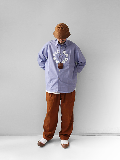 SARCASTIC x Hombre Nino Micro Gingham Circle Shirt