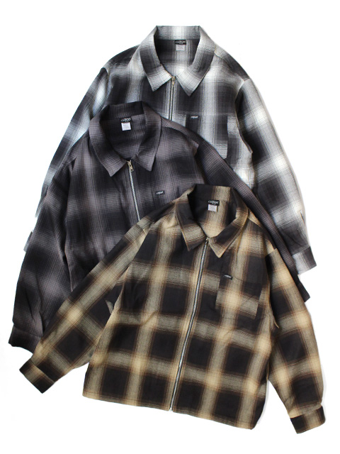 【SPECIAL ORDER】Cal Top　OMBRE CHECK ZIP JACKET
