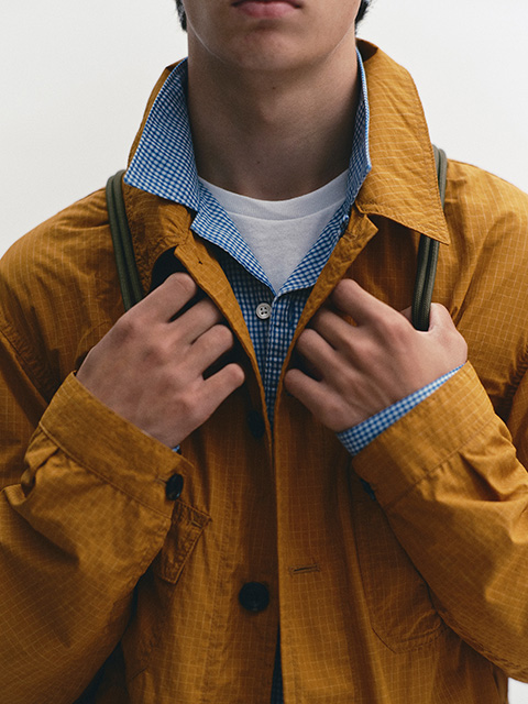 ジャケット・アウター sedan all-purpose graph plaid jacket SEDAN ALL-PURPOSE Graph Plaid Nylon Work Jacket