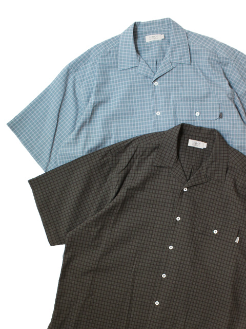 【4/4(Sat.) Release】SEDAN ALL-PURPOSE　Dobby Plaid Open Collar S/S Shirt