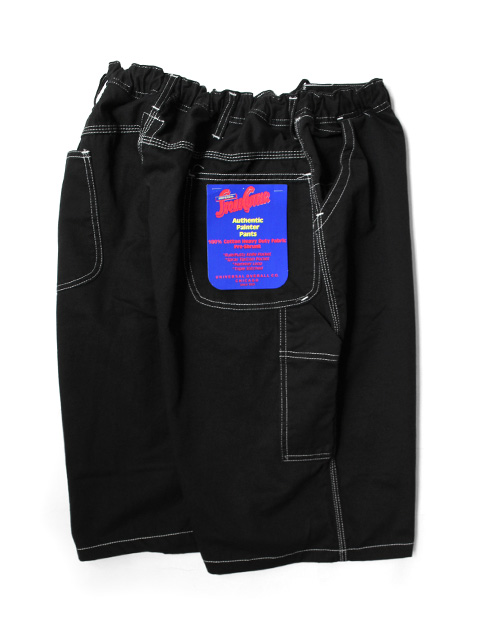 oddment　BIG PAINTE R SHORTS -Dyed Black- / UNIVERSAL STONE CUTTER