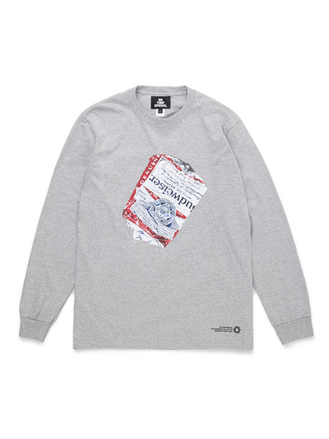 Nothin’ Special Budweiser ロンT グレー L/S NOTHIN'SPECIAL BUDWEISER LONG SLEEVES