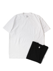 【30%OFF】LOS ANGELES APPAREL　6.5oz Garment Dye Crew Neck Pocket T-Shirt -ポケットT-