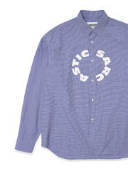 【40%OFF】Hombre Nino x SARCASTIC　Micro Gingham Circle Shirt