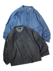 SEDAN ALL-PURPOSE　Light Denim Kungfu Shirt