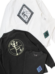 ATMOSPHERE MOUNTAIN WORKS　PRINTED L/S TEE -D-LOGO & VEDAUWOO-