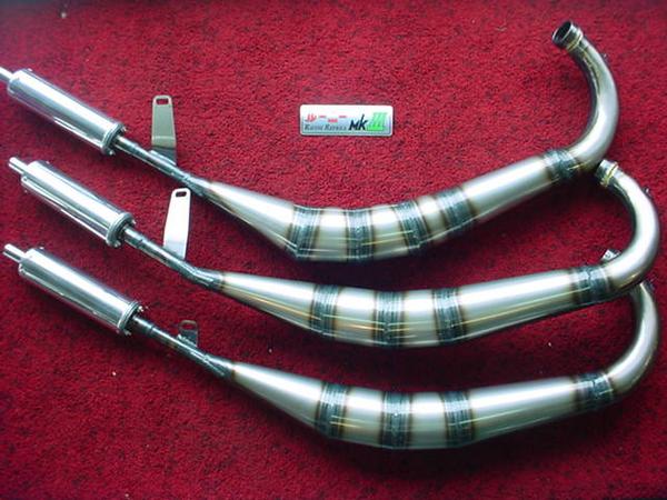 GT380HIGGSPEED製チャンバー新品 rb-works製☆新品☆ライブディオ 用☆スポーツマフラー curl