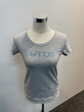 Ladies BOLD PRINT　T-SHIRT -  grey melenge