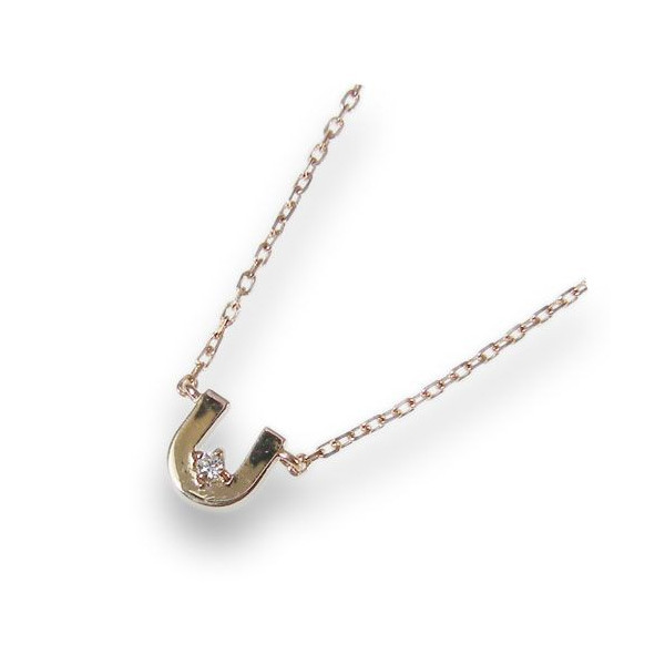 ピンクゴールドホースシューネックレス ペンダント【JCP0008CZ】 Juliet Colors ジュリエットカラーズ