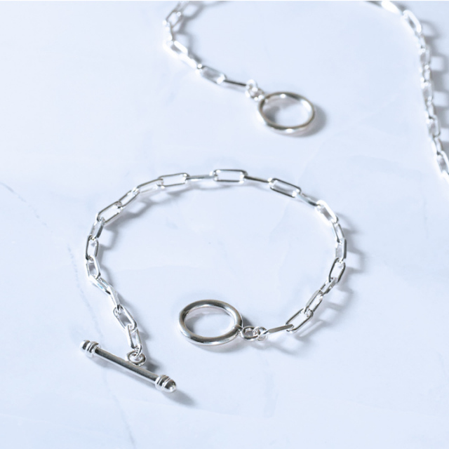クリップチェーンブレスレット