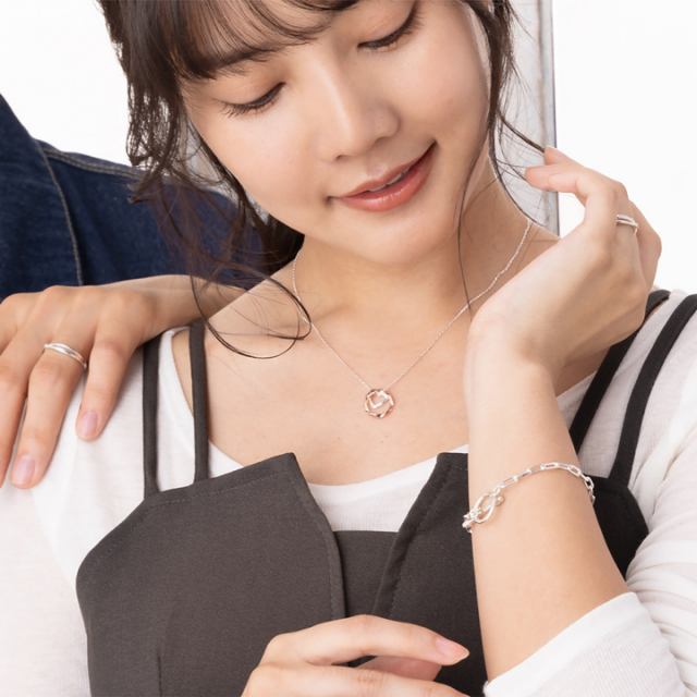 クリップチェーンブレスレット