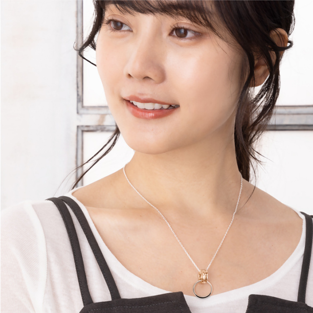 即日発送】リングホルダーネックレス シルバー レディース 刻印