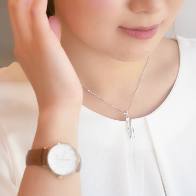 プレートタイプペアネックレス