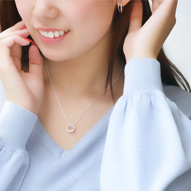 L*e様 レディース　ネックレス　リング 即日発送】素材が選べる リングホルダーネックレス リング用ペンダント